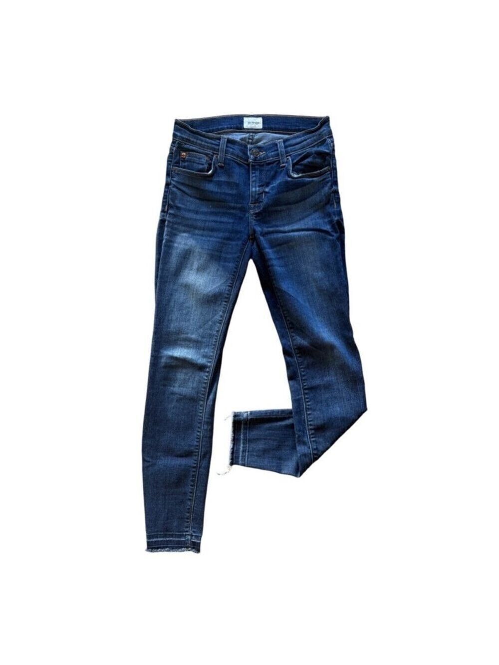 HUDSON 🇬🇧 Krista SS Crop Released Hem Skinny Jeans 👖✨ Sz 25